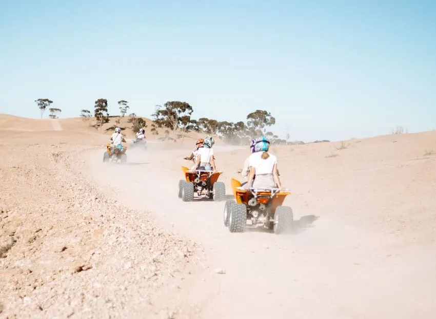 Quad à Essaouira en groupe, près de Cap Sim